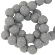 Acrylic Beads (6 mm) Light Grey (100 pcs)