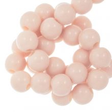 Acrylic Beads (6 mm) Pastel Salmon (100 pcs)