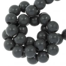 Acrylic Beads (8 mm) Dark Grey (90 pcs)
