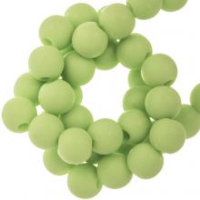 Acrylic Beads Mat (6 mm) Pastel Green (100 pcs)