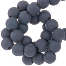 Acrylic Beads Mat (8 mm) Grey Blue (100 pcs)