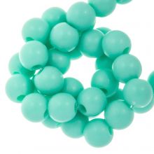 Acrylic Beads Mat (8 mm) Aquamarine (100 pcs)