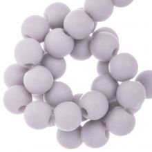 Acrylic Beads Mat (6 mm) Pastel Lilac (100 pcs)