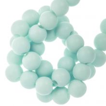 Acrylic Beads Mat (8 mm) Peppermint (100 pcs)