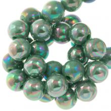 Acrylic Beads (8 mm) Winter Green AB (100 pcs)