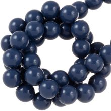 Acrylic Beads (10 mm) Dark Denim Blue (50 pcs)