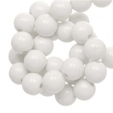 Acrylic Beads (6 mm) White (100 pcs)