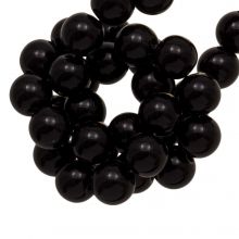 Acrylic Beads (6.5 mm) Black (100 pcs)