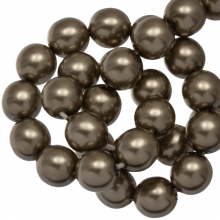 Czech Glass Pearls (4 mm) Brass Shine (110 pcs)