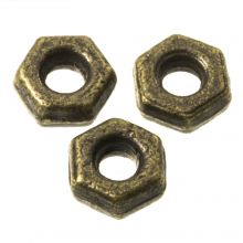 Metal Beads (4 x 2 mm) Bronze (50 pcs)