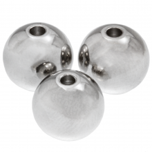 Stainless Steel Beads (10 mm) Antique Silver (5 pcs)