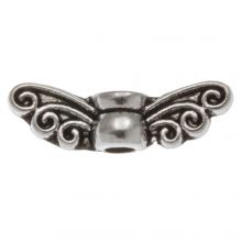 Metal Beads Wing (13 x 4 mm) Antique Silver (25 pcs)