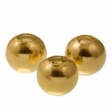 Stainless Steel Beads (6 mm) Gold (25 pcs)