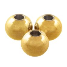 Stainless Steel Beads (4 mm) 18K Gold PVD Vacuum Plated (25 pcs)