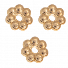 Metal Beads (6 mm) Gold (40 pcs)