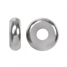 Metal Spacer Beads (6 x 2.5 mm) Antique Silver (40 pcs)