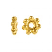 Tibetan Spacer Beads (4 x 0.9 mm) Gold (40 pcs)