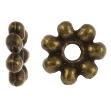 Tibetan Spacer Beads (8 x 2 mm) Bronze (40 pcs)