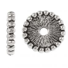 Tibetan Spacer Beads (11.5 x 2 mm) Antique Silver (25 pcs)