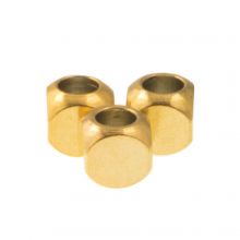 Stainless Steel Beads Cube (6 x 6 mm) Gold (10 pcs)