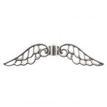 Metal Beads Wing (12 x 52 x 4 mm) Antique Silver (10 pcs)