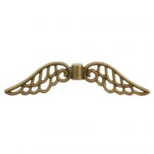 Tibetan Metal Beads Wing (12 x 52 x 4 mm) Bronze (10 pcs)