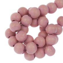 Wooden Beads Vintage Look (8 mm) Dark Misty Rose (104 pcs)