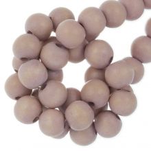 Wooden Beads Vintage Look (12 mm) Pale Rosy Brown (70 pcs)