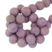Wooden Beads Vintage Look (12 mm) Pale Violet (70 pcs)