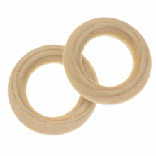 Wooden Rings (30 x 6 mm, inner size 17 mm) 20 pcs