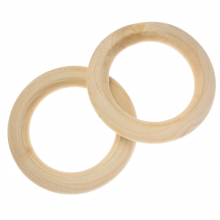 Wooden Rings (58 x 9 mm, inner size 40 mm) 10 pcs