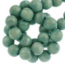 Wooden Beads Vintage Look (12 mm) Sea Green (70 pcs)