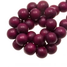 wooden beads cherry red color 20 mm 