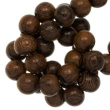 wooden beads brown color 10 mm 