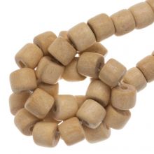 wooden beads natural color grey small size 5 mm