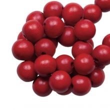 Wooden Beads Intense Look (12 mm) Red Rose (70 pcs)