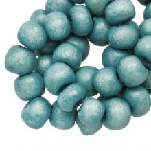 Wooden Beads Vintage Look (6 mm) Soft Blue (140 pcs)