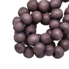 Wooden Beads Vintage Look (6 mm) Plum Perfect (140 pcs)