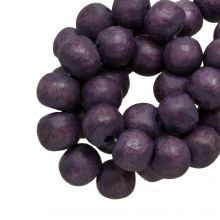 wooden beads natural nude color 6 mm vintage look