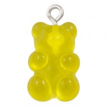 Gummy Bear Resin Charms (21 x 11 x 7 mm) Yellow (3 pcs)