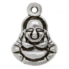 Charm Buddha (14 x 10 mm) Antique Silver (10 pcs)