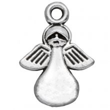 Charm Angel (17 x 13 mm) Antique Silver (10 pcs)