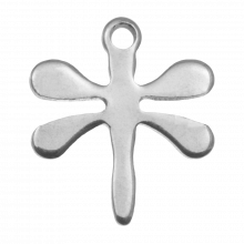 Stainless Steel Charm Dragonfly (12 x 10 mm) Antique Silver (25 pcs)