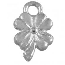 Charm Clover (13.5 x 8.5 x 2.5 mm) Antique Silver (25 pcs)