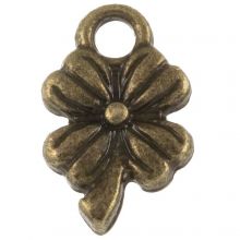 Charm Clover (13.5 x 8.5 x 2.5 mm) Bronze (25 pcs)