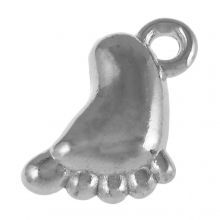Charm Foot (13 x 9 mm) Antique Silver (25 pcs)