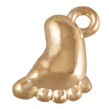 Charm Foot (13 x 9 mm) Gold (25 pcs)