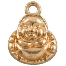 Charm Buddha (15 x 11 x 2.5 mm) Gold (25 pcs)