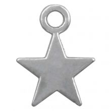 Charm Star (12 x 9 mm) Antique Silver (25 pcs)