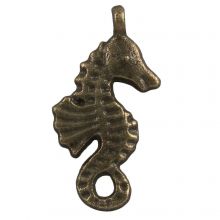 Charm Sea Horse (23 x 9 x 3 mm) Bronze (25 pcs)